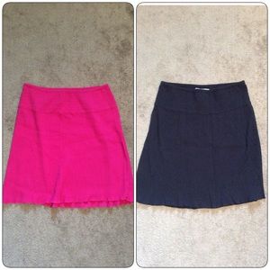 Old Navy Pink & Black Maternity Skirt Bundle
